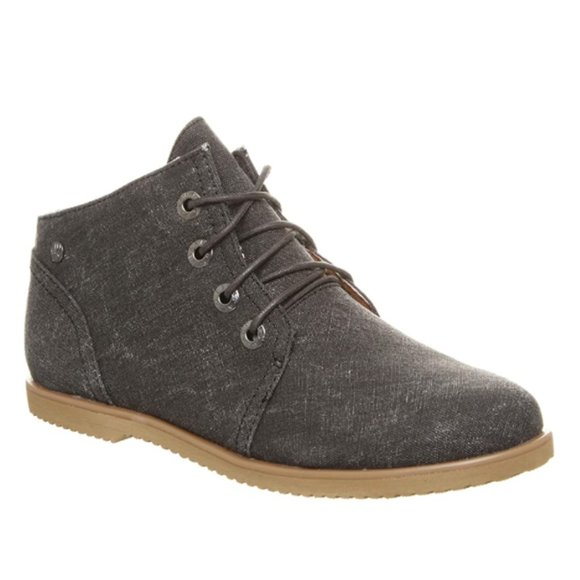 NWT Bearpaw Canvas Work Oxford Style Boot Bootie - Picture 2 of 7